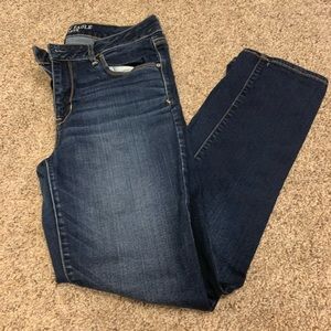 American Eagle Outfitters Blue Skinny Jeans with Stretch